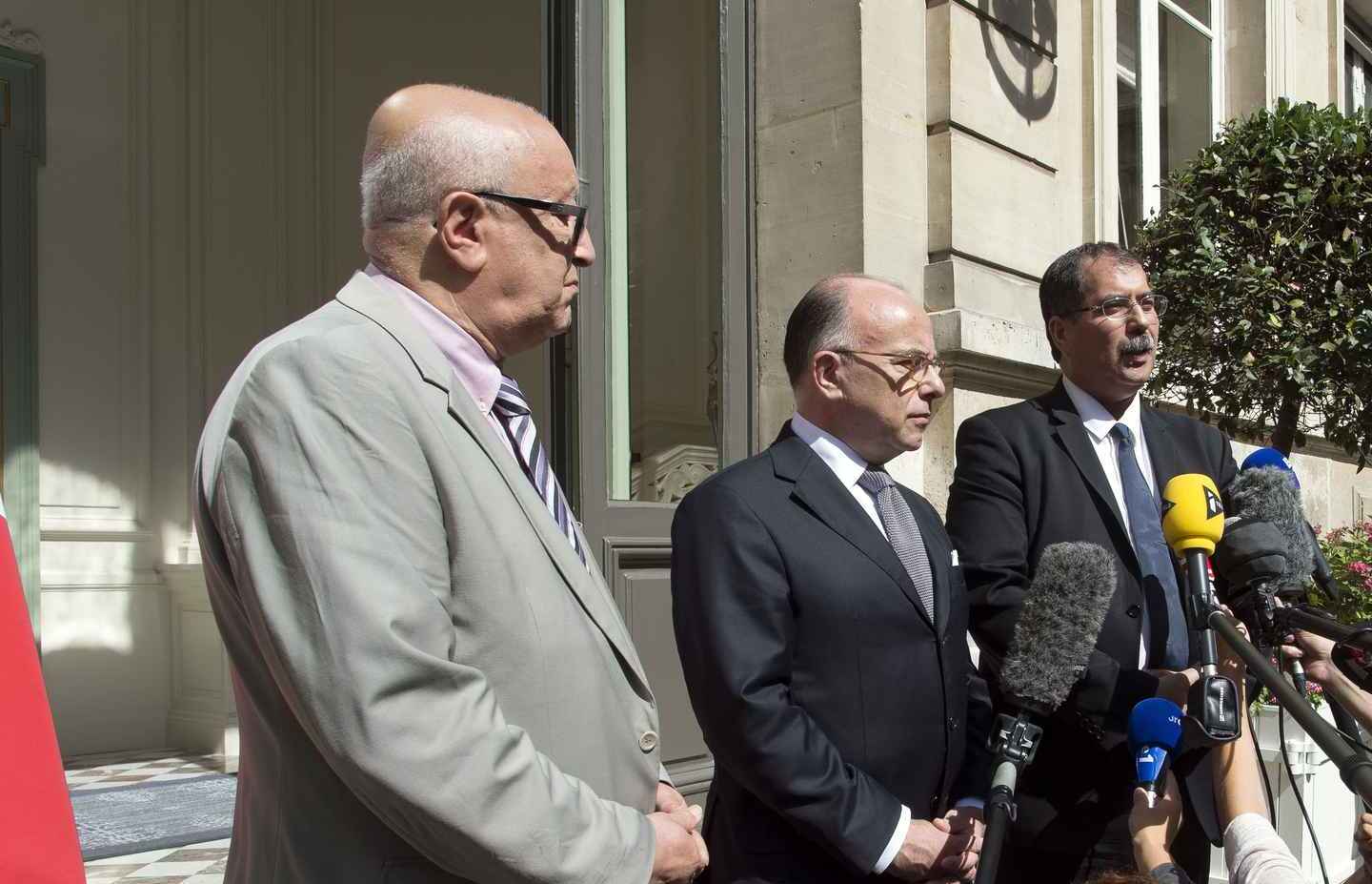Les représentants du CFCM, reçus par le ministre de l’Intérieur français, en août dernier. D. R.